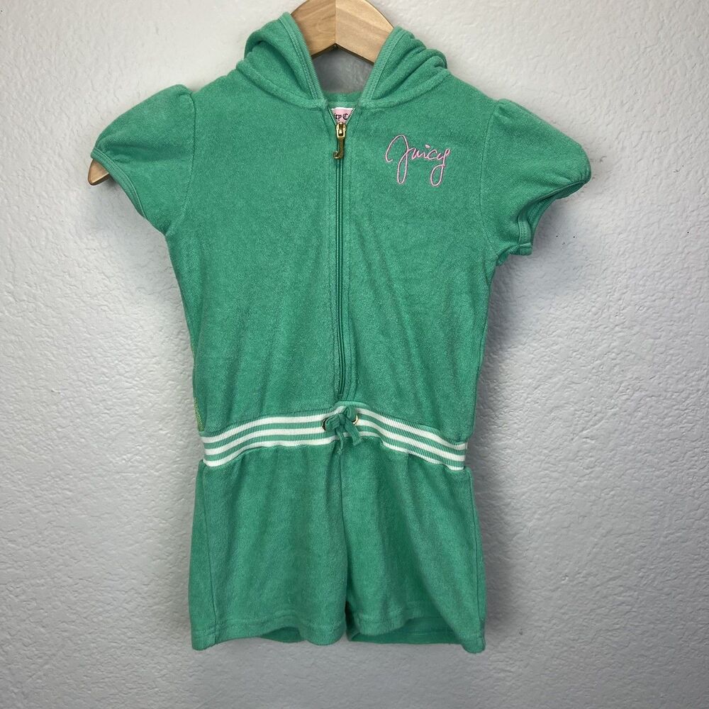 Juice Couture Toddler Green Romper Size 4T